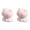 B, variant on KGJQ 2Pcs Cat Figurines Resin Flocking Mini Cute Cat Decor for Car Dashboard Office Desk Bedroom Kitchen Countertop Accessories