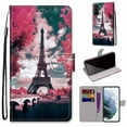 thumbnail image 2 of Dteck Phone Case for Samsung Galaxy S22 Plus with RFID Blocking Leather Wallet case Credit Card Holder,Flip Folio Book Phone case Shockproof Cover Women Men for Samsung S22 Plus,#9 Tower, 2 of 2