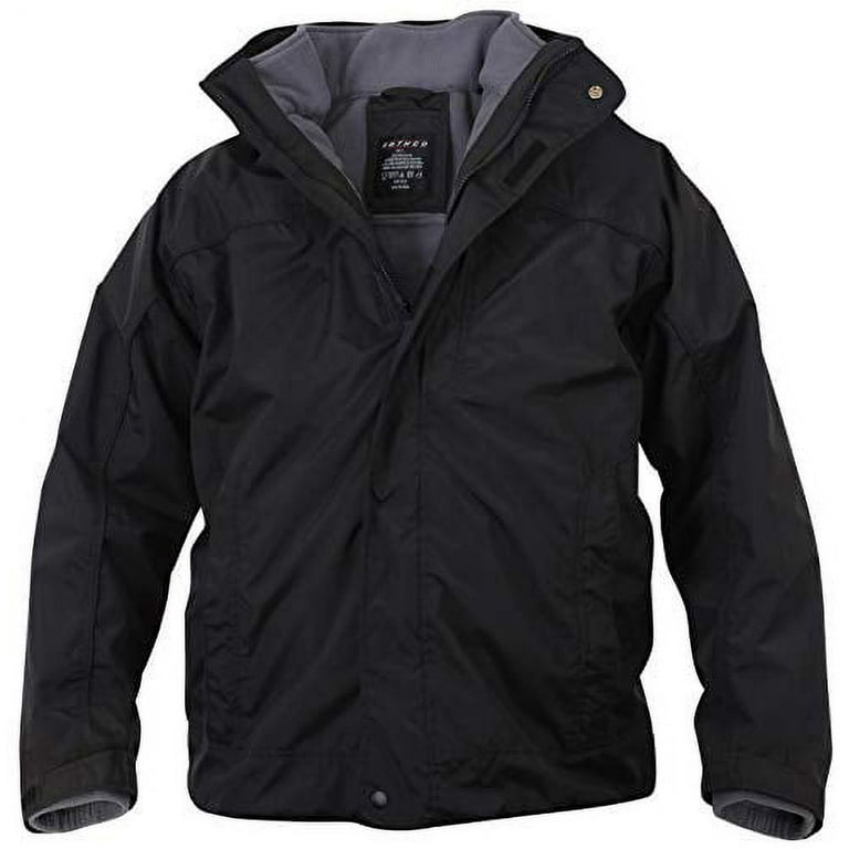 Rothco All Weather 3 in 1 Jacket, Black - 3X-Large - Walmart.com