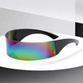 thumbnail image 3 of HEVIRGO 2 Pairs Party Glasses Fashionable Anti-deformed Future Science Technology Sense Sunglasses for Gift, 3 of 10