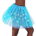 thumbnail image 3 of SUNSIOM Women Cos-Play Half Dress, Mesh Star Pattern Lighting Lamp Princess Cute Dancing Skirt, 3 of 5