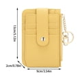 thumbnail image 2 of New Release,Storage Trunks & Bag,Card Bag Overseas ID Bag, Large Capacity Wallet with Card Slots, Solid Color Small Card Holder for Travel and Daily Use, | Pu, Yellow-278 MIANHT, 2 of 8