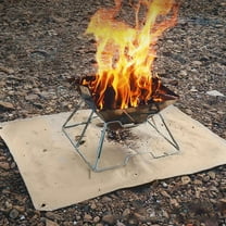 High-Temperature Fireproof Blanket | Flame Retardant Camping Mat | Heat-Resistant Fiberglass Insulation Pad for Outdoor Cooking, BBQs & Picnics (1-Pack)