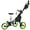 Green, variant on Gymax 3-Wheel Foldable Golf Push Pull Cart Trolley w/ Seat Adjustable Handle Green