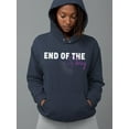 thumbnail image 2 of End Of The Story Quote Hoodie Women -Image by Shutterstock, Female 4X-Large, 2 of 4