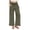 Green-pants, variant on Inverlee Women's Cotton Linen Palazzo Pants Summer Casual Wide Leg Trousers Trendy Breathable Elastic Waist Drawstring Bottoms with Buttons