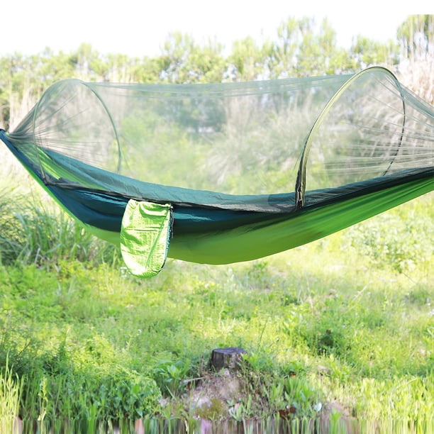 Hamaca De Viaje, Cama Colgante Portátil Doble Para Acampar, Mosquitera