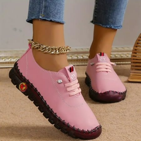 

hotio 2024 Everyday Elegance: Versatile Lightweight Women s Sneakers Comfy Non Slip Sole All Season Lace Ups