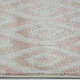 thumbnail image 4 of Ladole Rugs Bolivya Collection Geometric Soft Indoor Modern Area Rugs Carpet in Baby Pink, 3x10(2'7" x 9'10, 80cm x 300cm), 4 of 6