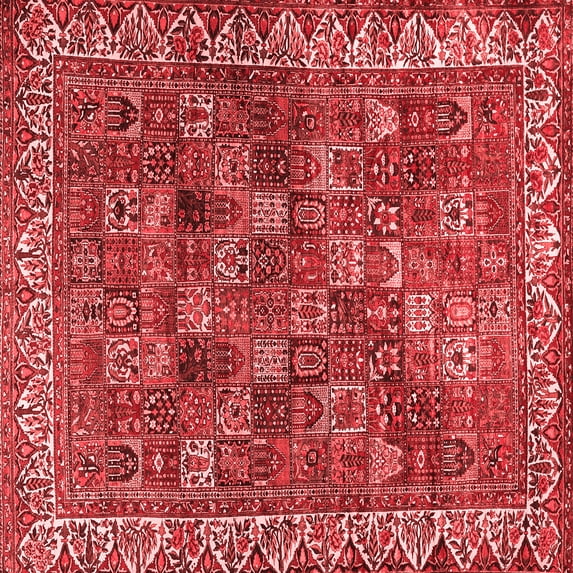 Ahgly Company Indoor Square Persian Red Traditional Area Rugs, 4' Square