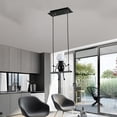 thumbnail image 4 of Lámpara colgante de tejado Perfecl Dormitorio industrial Loft Negro 25x120CM, 4 of 7