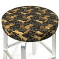 thumbnail image 3 of Kdxio Squirrel Gathering Nuts Print Stool Covers Round,Stretch Round Bar Stool Covers Washable Bar Stool Cushion Slipcover for 12-15 Inch Chair, 3 of 7
