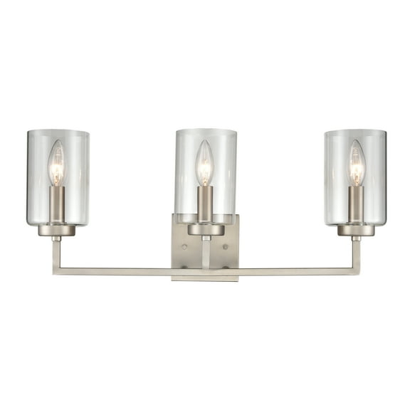 Elk Home 23-Inch Wide West End Bath Light, Transitional-Brushed Nickel