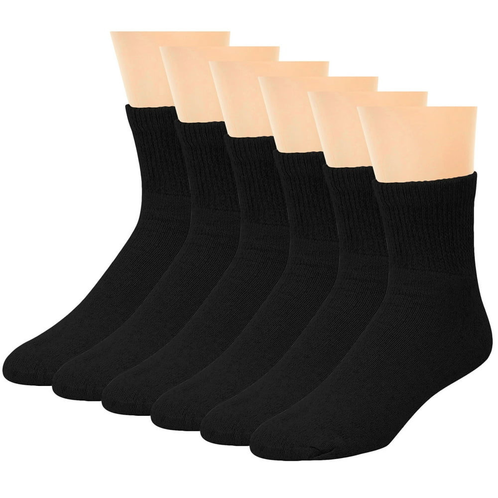 Falari - 6-Pack Diabetic Socks Physicians Approved Socks for Men Women ...
