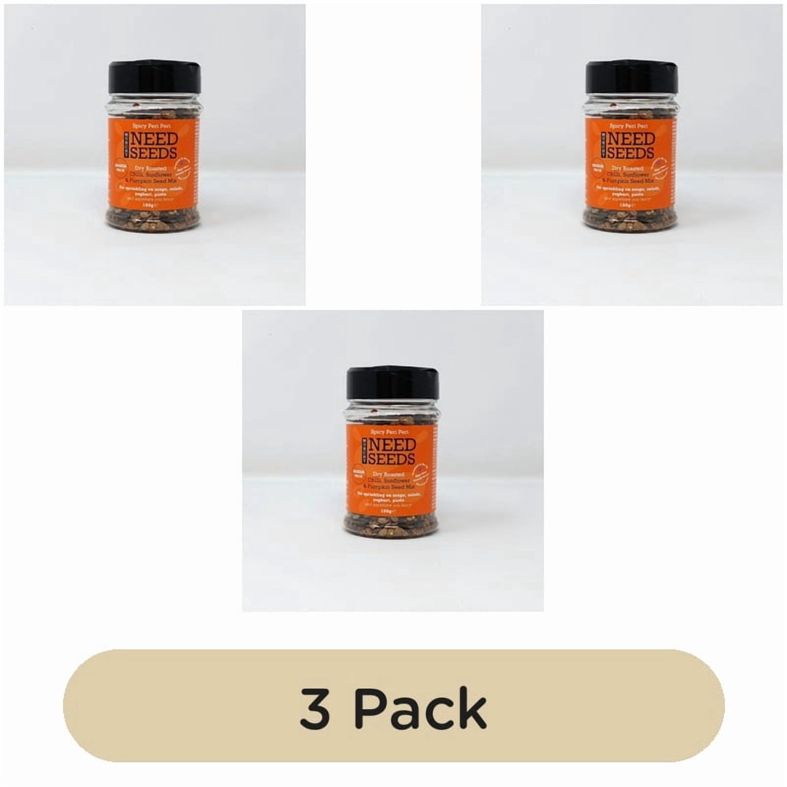Munchy Seeds Spicy Peri Peri Seeds Shaker 150g, British Import (Pack of 3)