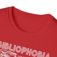 thumbnail image 3 of Abibliophobia, Gildan Unisex Softstyle T-Shirt, Reading Graphic Tee, S-3XL, 3 of 3