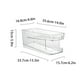 thumbnail image 3 of Fiudx Organizador para Refrigerador, Caja de Almacenamiento de Doble Capa, Soporte Transparente para Latas, Maximiza El Espacio, Diseño de Fácil Acceso, Apto para Refrigerador de Cocina, Material Res, 3 of 6
