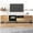 Brown, variant on Harper & Bright Designs Modern TV Stand for 80 inch TV, Wood TV Storage Cabinet with 3 Doors Media Table for Living Room, Natural Wood