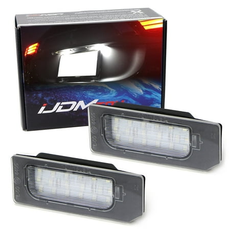 OEM-Fit 3W Full LED License Plate Light Kit For 2011-20 Mitsubishi Outlander Sport ASX RVR, Powered by 18-SMD Xenon White LED Diodes