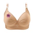 thumbnail image 3 of Wiyuqeen Bras for Women No Underwire Pink Ribbon Supportive Everyday Bras Plus Size Full Coverage Push up Bralettes, 3 of 5