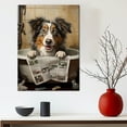 thumbnail image 3 of Australian Shepherd Dog Bathroom Decor - Funny Bathroom Decor Wall Art, Dog Bathroom Wall Art and Animal Canvas, Dog Bathroom Canvas, 3 of 4
