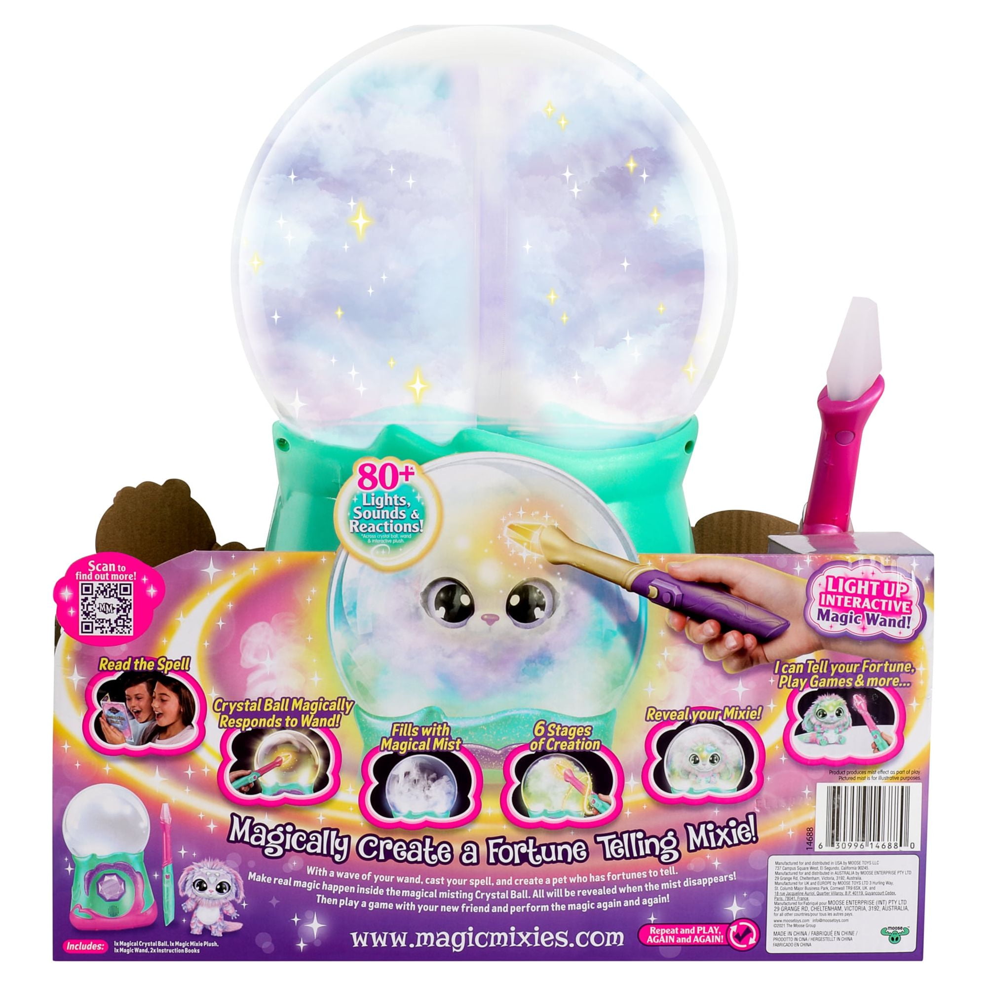 Buy Magic Mixies Magical Misting Crystal Ball with Interactive 8 inch Blue  Plush Toy and 80+ Sounds and Reactions, Small Breeds Online at  desertcartINDIA