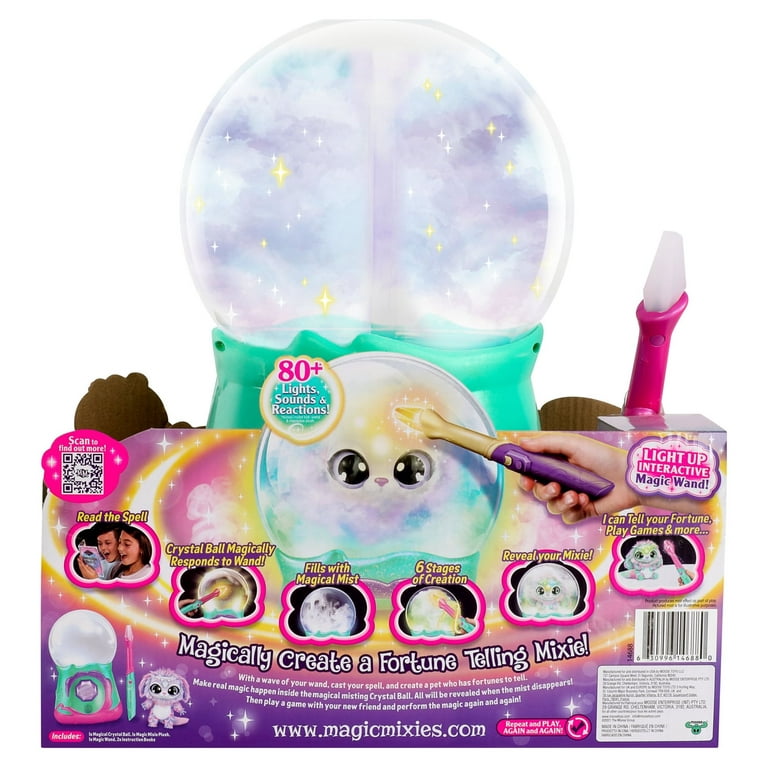 Magic Mixies Sparkle Magic Crystal Ball with Exclusive Interactive 8 inch Sparkle Plush Toy Ages 5+