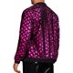 thumbnail image 3 of CHAQUETA CHIC para Hombres Chaqueta de Béisbol con Lentejuelas Argyle Chaqueta Brillante para Fiesta Club Color Rojo Rosa, 3 of 6
