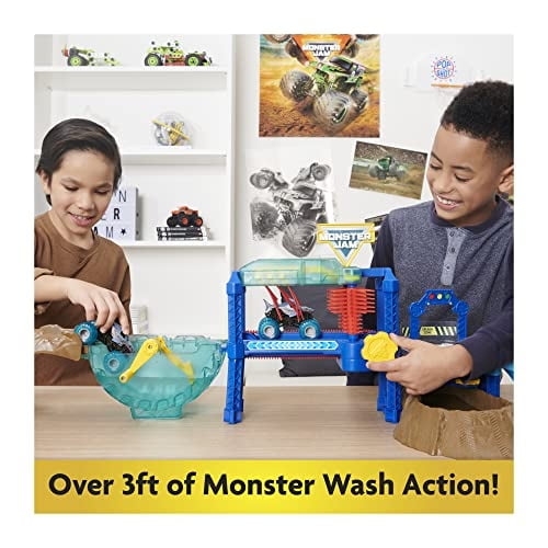 Monster Jam, Megalodon Monster Wash, incluye Megalodon Monster Truck, Inte. Monster Jam Monster Jam