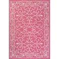 thumbnail image 5 of JONATHAN Y SANTA MONICA 3 x 5 Area Rug, Charleston Vintage Filigree Textured Weave - Fuchsia/Light Gray, SMB106J-3, 5 of 8