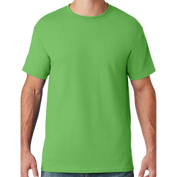 Mens Moisture-Wicking Cotton/Poly T-shirt, Large Kiwi Green