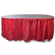 Brybelly Holdings MPAR-453 14 ft. Reusable Plastic Table Skirt - Light Blue, Extends 20 ft. plus