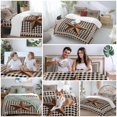 thumbnail image 6 of Rusty Country Stars Full Size Comforter Set, Farmhouse Berries Vine Black Beige Plaid Bedding for All Seasons, 4 Pcs Bed Set, 1Quiltcover (86"x86") ,1Sheet(80"x116"), 2Pillowcases (30"x20"), 6 of 9