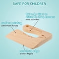 thumbnail image 2 of 2 piezas de cuchillo de madera para niños para cocinar, cuchillos seguros para niños, cuchillo de madera para niños para cocinar y cortar verduras y frutas, 2 of 5
