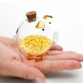 thumbnail image 5 of Cute Glass Piggy Jar Coin Storage Box For Saving Coin And Small Treasure Lovely, 5 of 8