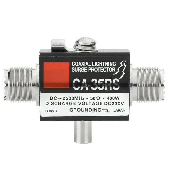 Ymiko Antenna Arrestor Repeater Anti-Lightning Antenna Surge Protector 1/4 Wavelength Short‑circuit Principle