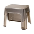 thumbnail image 4 of yuksok Clear Step Stool Bathroom Stool Storage Ottoman for Home Living Room Kitchen Gray, 4 of 9