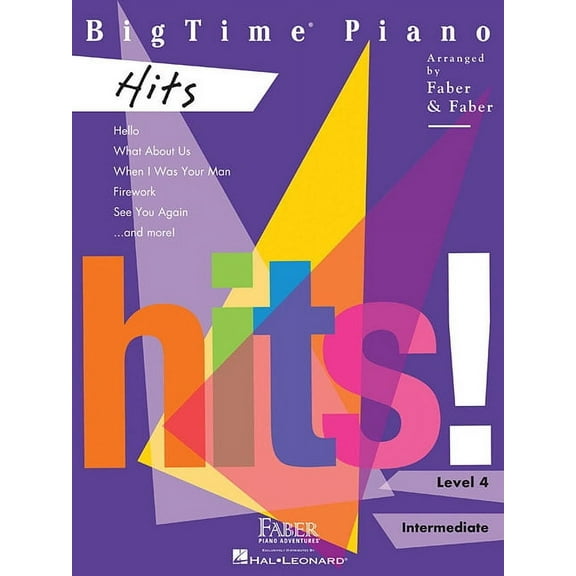 Bigtime Piano Hits Piano Sheet Music 12 Popular Songs from Bruno Mars, Taylor Swift, Adele & More Intermediate Arran, (Paperback)