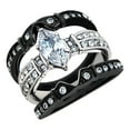 thumbnail image 2 of Fiudx Anillo de Compromiso de San Valentin con Circonitas Tres En Uno, 2 of 2