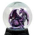 thumbnail image 4 of Ebros Mythical Purple Midnight Dragon Water Globe Figurine With Glitters 4.75"H Sparkly Glitter Globe Collectible, 4 of 5