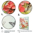 thumbnail image 3 of Designart "Coral Apple Blossom composition I" Floral Floater Framed Canvas Art Print, 3 of 7