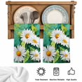 thumbnail image 5 of Spring Daisy Kitchen Towels Set of 3, Flowers Country Leaves Watercolor Plants Absorbent Dish Towels for Kitchen, Microfiber Hand Towel, Quick Drying Tea Towel for Cleaning Decorative Dishcloths, 5 of 7