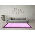 thumbnail image 3 of Ahgly Company Indoor Round Solid Purple Modern Area Rugs, 6' Round, 3 of 4