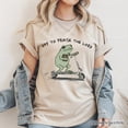 thumbnail image 5 of Off to Praise the Lord Funny Frog T-Shirt, Christian Faith Humor Jesus Tee, 5 of 8
