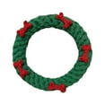 thumbnail image 2 of Dytern Xmas Weaving Christmas Circle Dog Toy Lovely Dog Chewing Toys Pet Toys Dog Puppy Bite Toys Pets Supplies for Home Shop, 2 of 10