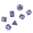 thumbnail image 1 of Dados Juego de Dados de Color poliédrico metálico Número Blanco Claro Metal para Mesa ANGGREK Otros, 1 of 8