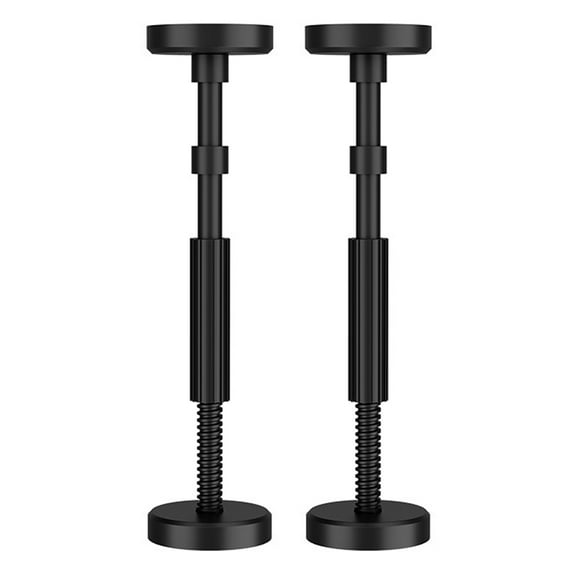 unbranded 2 Pcs Home Cabinet Adjustable Support Frame 45.00X10.00X10.00CM Black