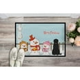 thumbnail image 2 of Merry Christmas Carolers Black Russian Terrier Door Mat, 2 of 2