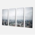 thumbnail image 2 of Panoramic Aerial View of Big City - Landscape Canvas Art Print, 2 of 3