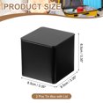 thumbnail image 2 of Uxcell Square Tin Box, Metal Storage Tin Box Portable Storage Container with Lid for Tea Candy Treats Gifts Favors Black, 2 of 7